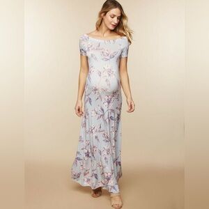 Motherhood Maternity Off Shoulder Maxi Dress